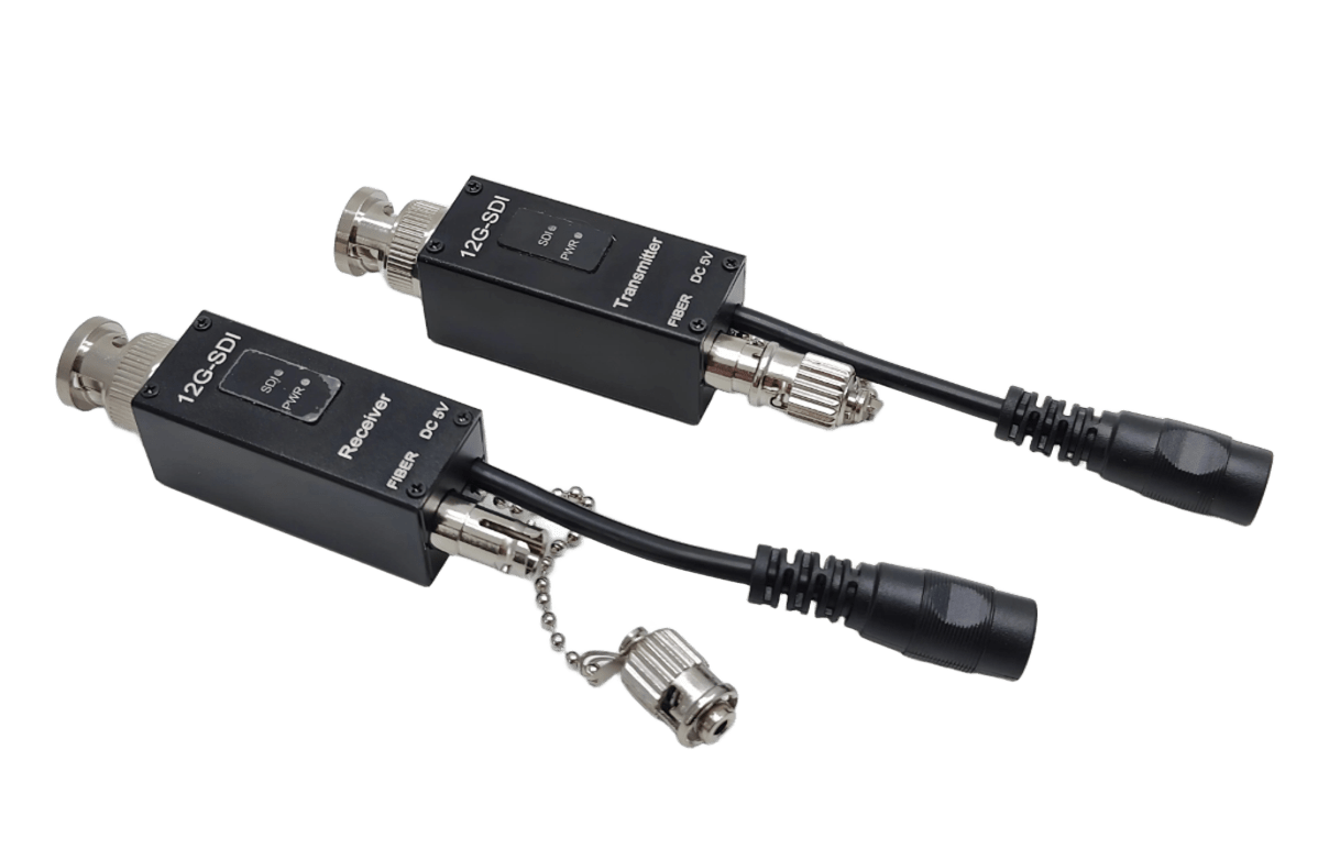 Mini 12G SDI Video to Fiber Optic Converter SDI to Fiber Optic Transmitter Receiver