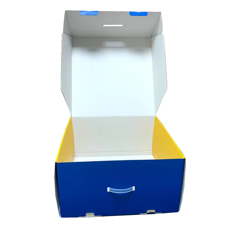 Custom Recycled Paperboard Cardboard Corrugated Mailer Box 5 layers E-Flute Large Strong Carton Boxes With Handle