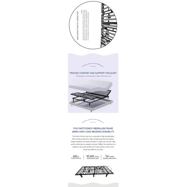 OEM ODM Smart Recliner Bed 2MM Cold Drawn Steel Smart Single Bed