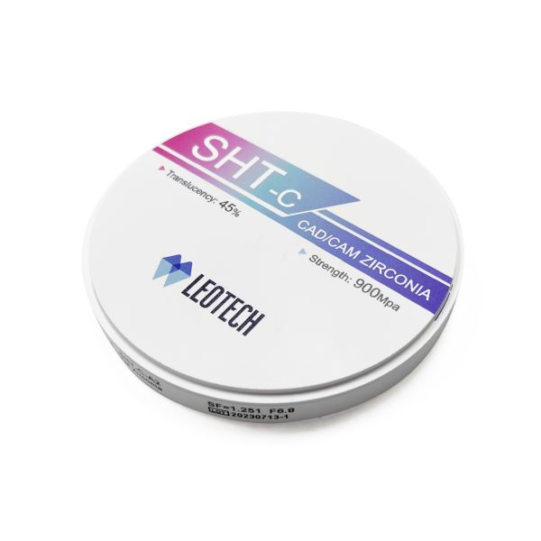 A1-B2 Shade Pre-Shaded Zirconia Disc 98/95/92x75mm 1500°C Optimized Sintering