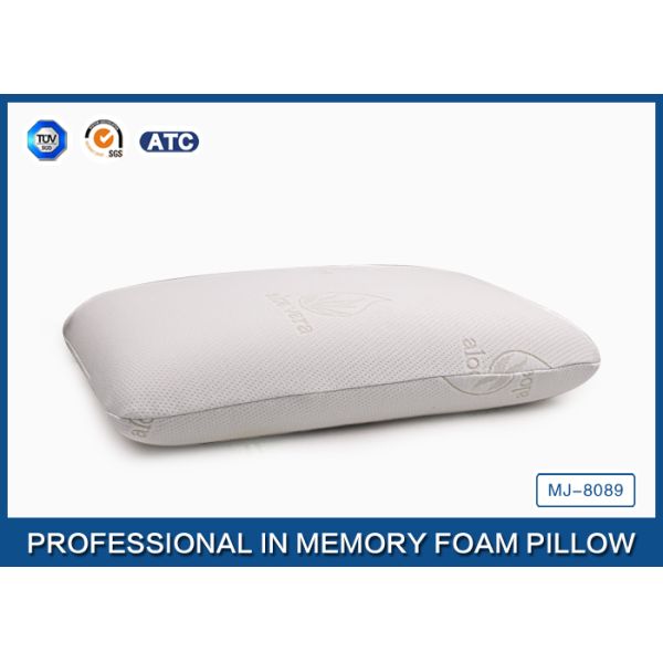 Molded Traditional Memory Foam Back Pillow Covered Bamboo Fabric With Aloe Vera