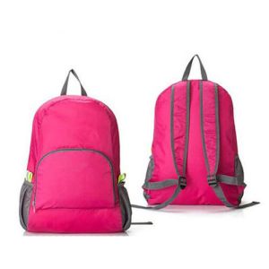 China Softback Zipper Pocket Womens Foldable Rucksack Backpack For School on sale