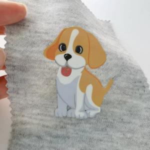 China Shiny Pattern Cartoon Pictures Iron Silicone Heat Transfer Labels For Kids Clothing on sale