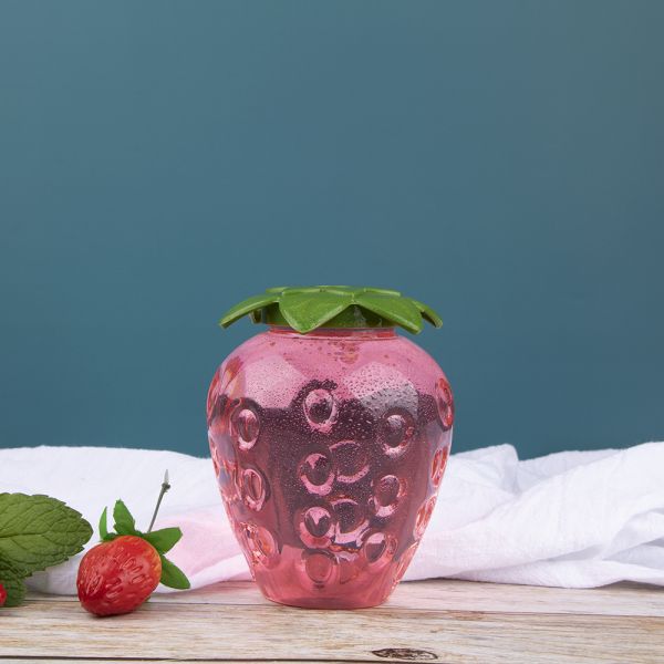 500ml PET Cold Press Juice Empty Plastic Bottles Strawberry Shape