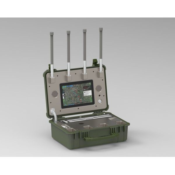 2.4G 5.8g 1.4G 5, 2g 900m Uav Signaling Equipment Uav Defense System Briefcase