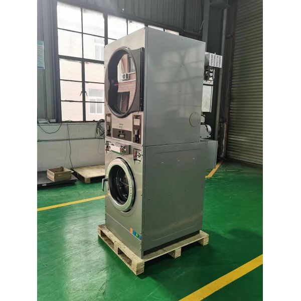 Commercial Coin Operated Washer and Dryers Laundromat Laundry Coin Washer Dryer Combo Machine 22kg