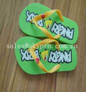 Best Cartoon Rubber Slipper Summer Beach Flip Flops Birds Design PVC Footwear SGS wholesale