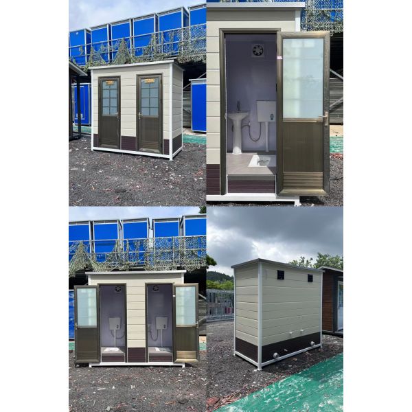 Prefabricated Outdoor Mobile Multiplayer Toilet With Electricity And Water Plumbing And Insulation
