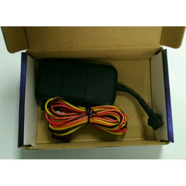 Black Small auto gps tracker device for motorcycle With Mileage statistics