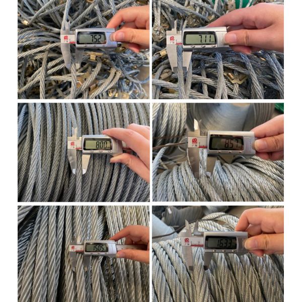 8mm Flexible Stainless Steel Rope Net , Slope Protection Netting For Slope Protection