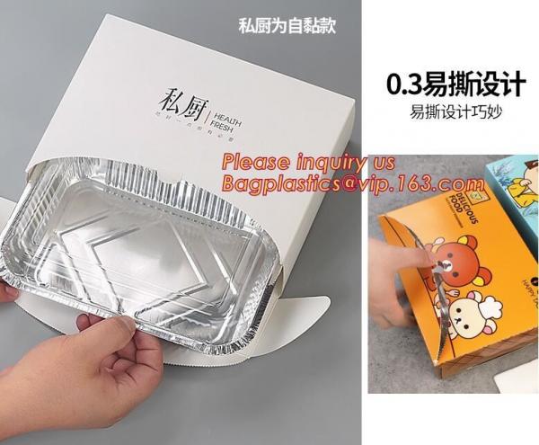 7 inch 8 inch and 9 inch Round Cake Foil Pan,Factory Price Rectangular Disposable Aluminum Foil Container bagease packag