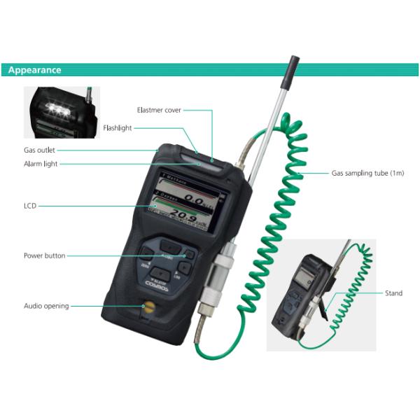 XP-3318II Manhole Multi Gas Detector Combustible Gas And Solvent Gas Oxygen