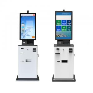 China Printer And Cash Payment Self Service Vending Machine , Smart Automatic Ticket Kiosk on sale