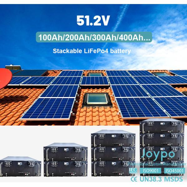 Rack Mount Solar Storage Lithium Battery Deep Cycle 51.2V 100Ah Lithium Battery