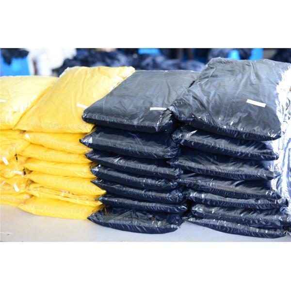 R101-Y 100% Water Proof Rain Jacket Pant PVC Polyester Hooded RAINWEAR for Adults