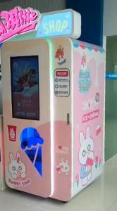 China Enjoy Ice Pink Automatic Soft Ice Cream Cold Yogurt Combo Vending Machine For Sale on sale