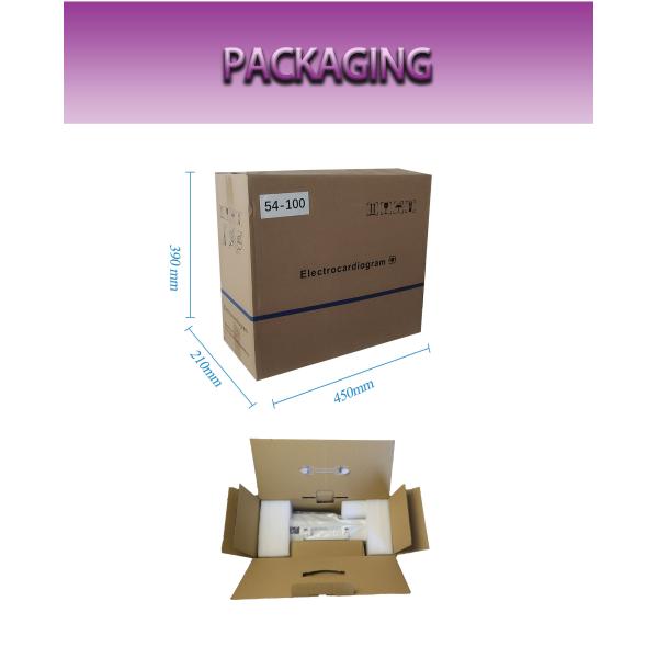 Portable Medical ECG Machine 12 Channel ECG Waveforms 7'' Color Touch Screen