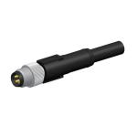 CuZn TPU Molded Cable M8 Waterproof Connector 3P IP67 A Coding For Sensor