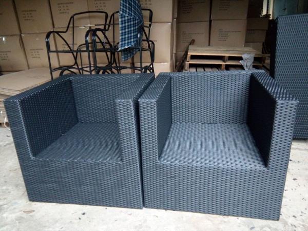 Customize indoor outdoor rattan furniture sofa set of six, rattan lounge chair, deck chair
