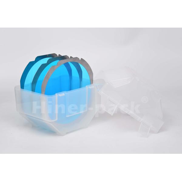 Black Semitransparent Wafer Storage Box 25 Slots For Semiconductor Wafer Handling