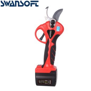 SWANSOFT Electric Pruning Shears Finger Protection Progressive Cutting Pruning