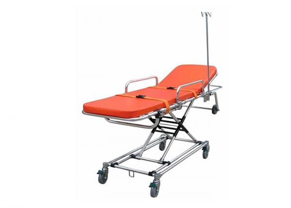 Cheap Folding Hospital Patient Ambulance Stretcher With Adjustable Backrest for sale