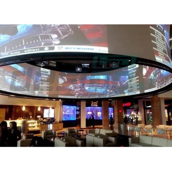 Full Color Flexible LED Display 256x128mm With Wide Viewing Angle