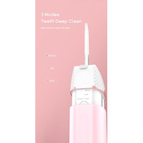 Rotatable Nozzle Mini Water Flosser Portable Oral Irrigator For Teeth Cleaning