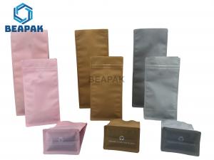 Best CMYK Stand Up Coffee Pouch Flat Bottom Recycled Plastic Bag For Food wholesale
