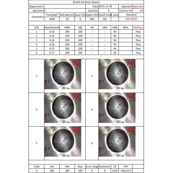 Auto-Brinell Optical Measuring System BH-10C Magnetic Probe software WIN 10