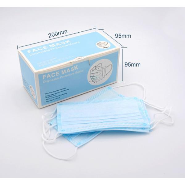 High Filtration Capacity Disposable Face Mask Non Woven Dust Proof Earloop