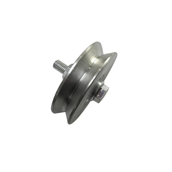 Q235 metal V Groove Sliding Gate Wheel With Bolt