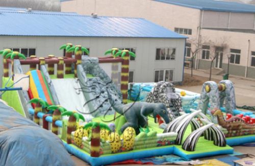large newest inflatable dry slide, inflatable dinosaur slide for sale