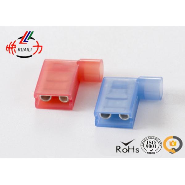 Quick Connect Brass Nylon Insulating Wire Connectors Flag Type With Female Terminal