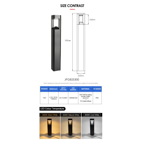 Outdoor Led Waterproof Garden Light Frosted diffuser AC Powered For Path Courtyard Garden Decoration Use