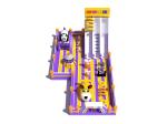 Animals Theme Park Playground Inflatable Jumping Castle With Two Slides