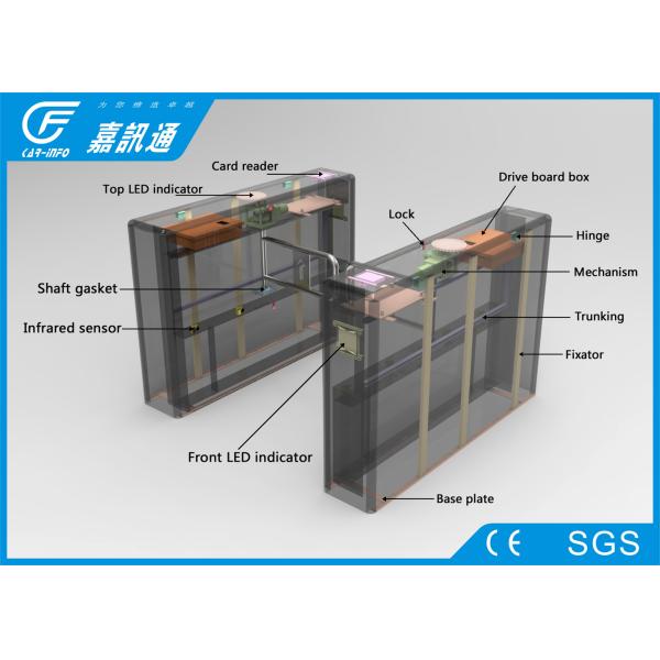 React Quickly Office Security Gates , Metro Turnstile Barrier Gate Long Service Life