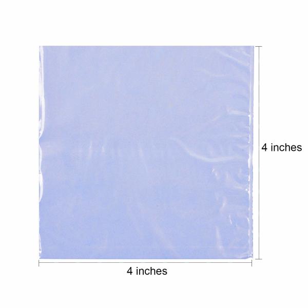 Shrink Wrap Bags, 4 x 4 inch, PVC Heat Shrink Wrap for Handmade Soaps Bath Bombs, Art Crafts and DIY Crafts