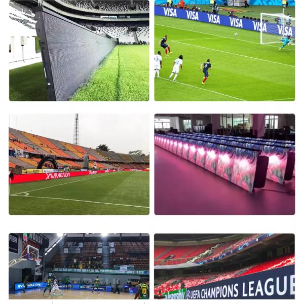 Sports Basketball Football Soccer Cricket Stadium Perimeter LED Display 6000cd/m2