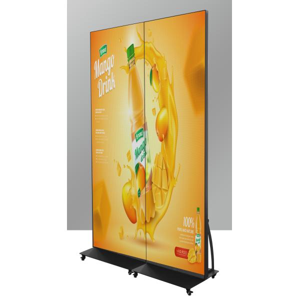P2.5 Flexible Module LED Screen Billboard With Wheels RGB Full Color