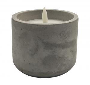 Best Christmas Halloween Cement LED Candle Light 10*10*7.8(9.2)Cm 485g wholesale