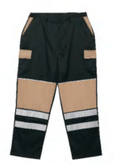 Welt Pockets Reflective Front Knee Work Trousers Pants