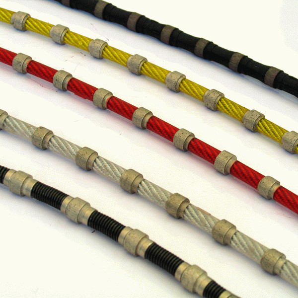 Sintered Spring Fixed Granite Diamond Wire Saws ODM Plastic 11.5mm