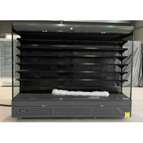 AUTOMATIC DEFROST 6-FT PLUG-IN OPEN-CASE CHILLER BLACK
