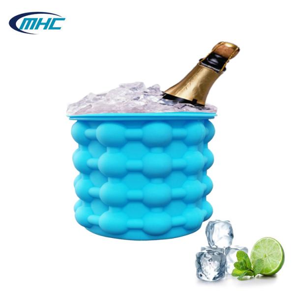 Collapsible Silicone Ice Mold Ice Cube Maker Ice Bucket Eco Friendly