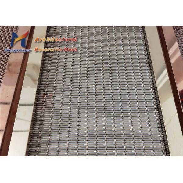 SS316 Stainless Steel Architectural Mesh 4mm Wire Mesh Infill Panels For Railings