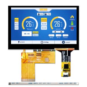 China 4.3-inch TFT LCD display module capacitive touch GT911 800x480 dot matrix wide temperature IPS full angle sunlight readable TTL ST7262 compatible with STM32/RK on sale