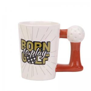China Coffee Mug Golf Ball Custom Ball Shape Ceramic Drinkware any Volume ceramic coffee Mugs on sale