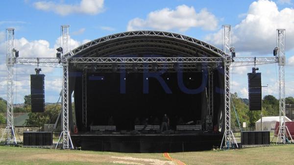PVC Aluminum Lighting Truss Outdoor Concert Stage 60m Span Width