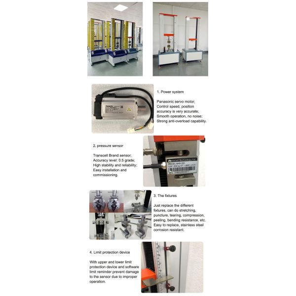 Zwick Universal Tensile Testing Machine with 2%-100%FS Test Force 0.01kN Resolution and 450mm Maximum Distance